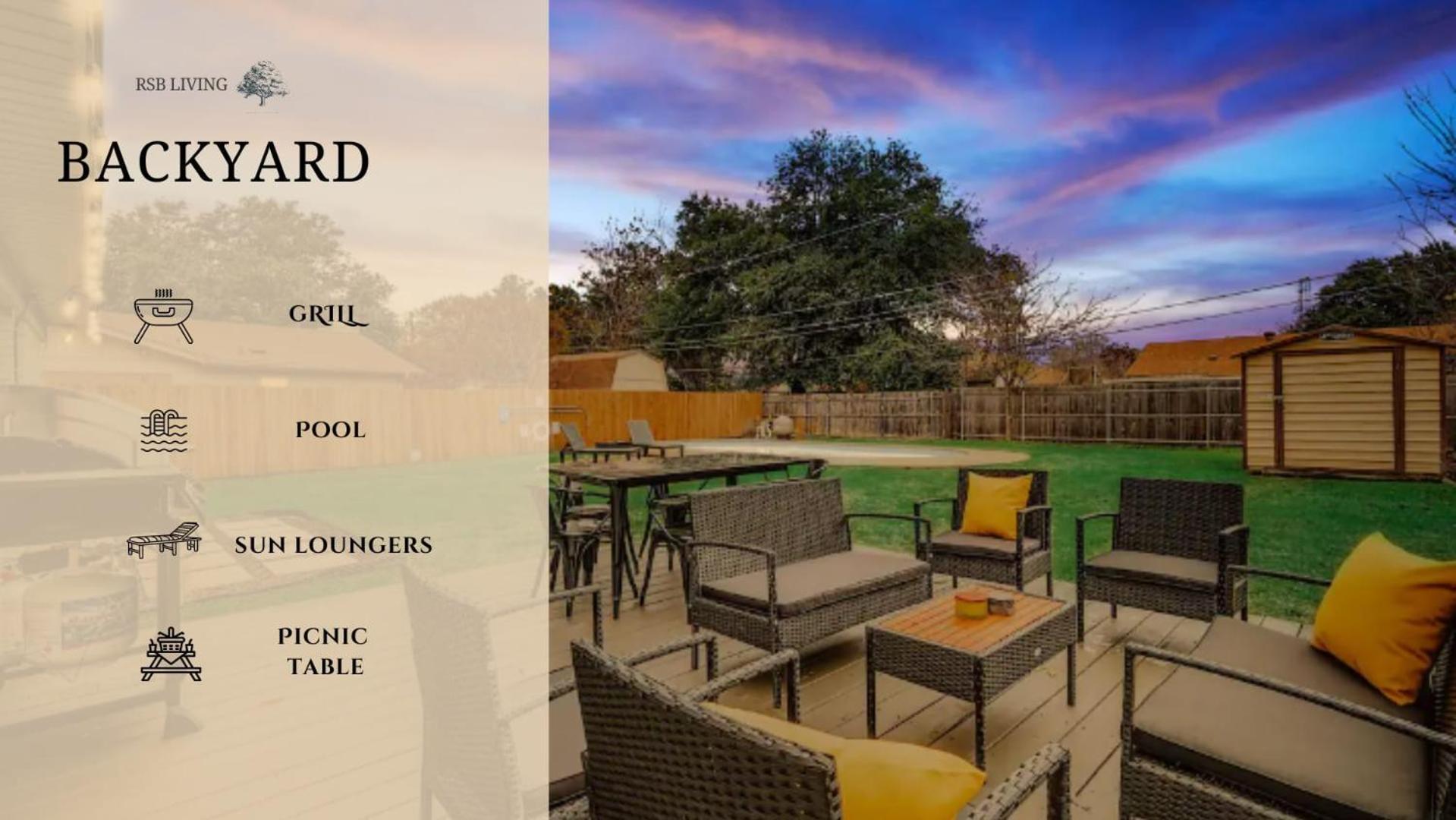 Upscale 3Br 2Ba Cozy Holiday Home With Pool & Grill North Richland Hills Exteriör bild